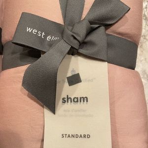 NEW West Elm Pillow Shams - Standard Size in Pink